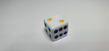 Regenboog dobbelsteen