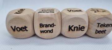 Wond en letsel dobbelstenen