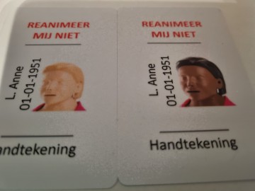 Niet reanimeren L Anne