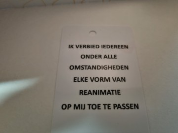 Niet reanimeren L Anne