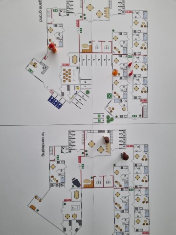 Tabletop plattegrond verzorgingstehuis