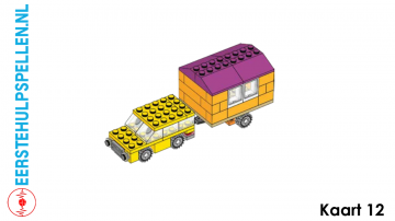 Portofoon training auto met caravan